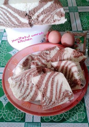 Foto resep Bolu zebra kukus yummy..........!!!!