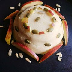 A picture of Rava Coconut Halwa.