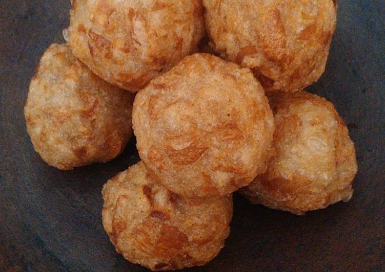 Resep masakan Bola-bola jamur goreng | Cara Membuat Bola-bola jamur goreng Yang Lezat
