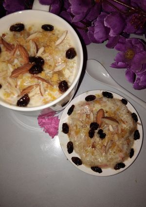 A picture of Sabudana kheer.