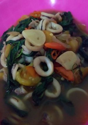 Foto resep Cah Kangkung Rame Cumi