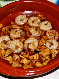 Una foto de Gambas al ajillo
