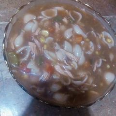 A picture of My mother favorite 🍲🍲 soup 😋😋😋.