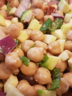 Une photo de Salade de pois chiche à la menthe
