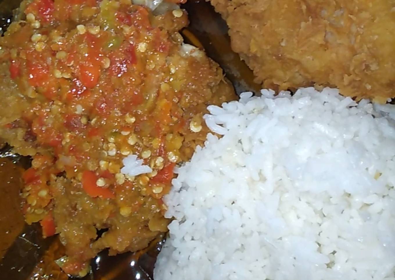 Sambel ayam geprek
