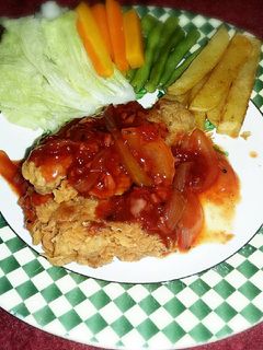 Foto resep barbeque chicken crispy steak