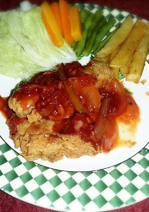 Foto resep barbeque chicken crispy steak