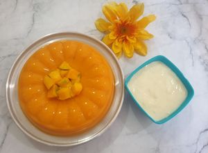 Foto resep Puding Mangga Vla Keju