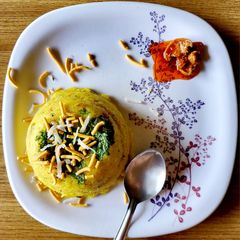 A picture of Vidharbh style Upma.