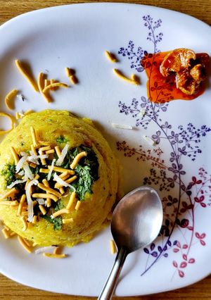 A picture of Vidharbh style Upma.