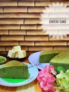 Foto resep Japanese Matcha Cheese Cake -Keto