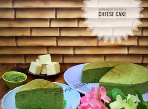 Foto resep Japanese Matcha Cheese Cake -Keto
