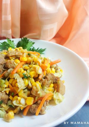 Foto resep Tumis Sayuran Bakso Daging