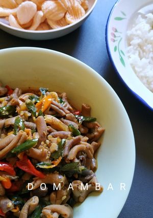Foto resep Oseng usus lombok ijo