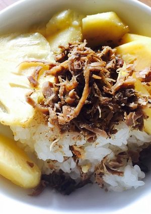 Hình của món Ruốc nấm.