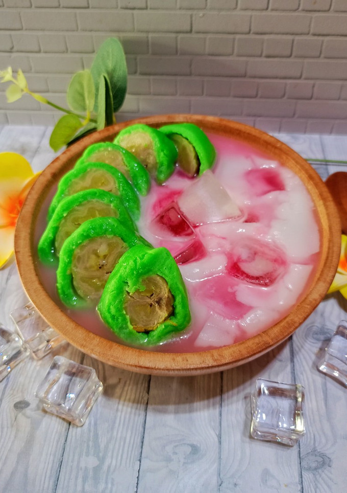Foto resep Es pisang ijo