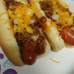 A picture of Cincinnati Chili-Dog.