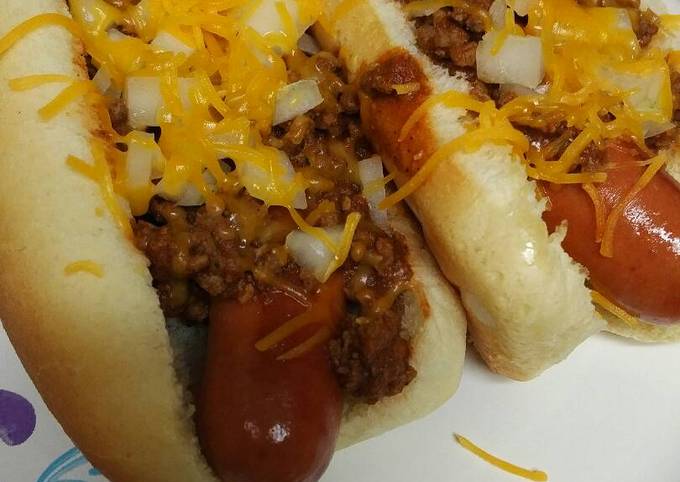 Easiest Way to Prepare Perfect Cincinnati Chili-Dog