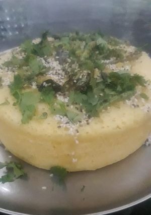 A picture of Sweet corn dhokla.