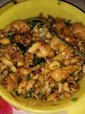 Tumis kulit ayam pedas cabe ijo