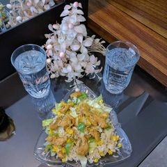 A picture of Bar b q rice.