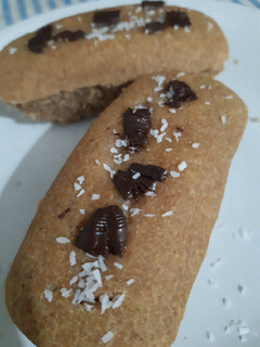Una foto de Budín de manzana. Apto veganos