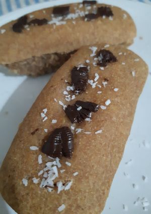 Una foto de Budín de manzana. Apto veganos