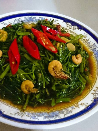 Resep Tumis kangkung ca udang teriyaki Anti Gagal