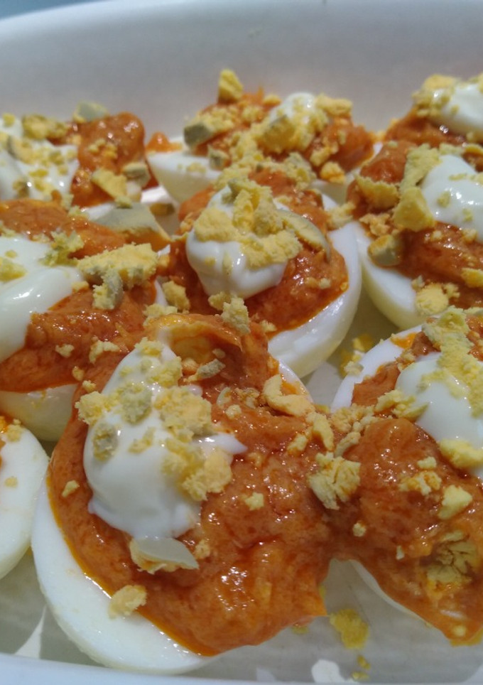Una foto de Huevos rellenos
