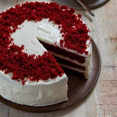 A picture of Quick red velvet cake.