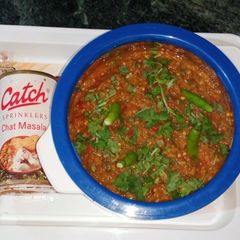 A picture of Brinjal ka bharta.