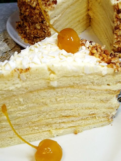 Фото Торт молочная девочка на сгущёнке, самый вкусный торт.