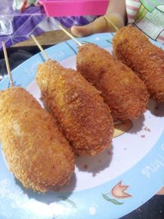 Foto resep Korean hotdog isi sosis mozzarela (corndog)
