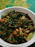 Tumis Kangkung Trasi pedes endes