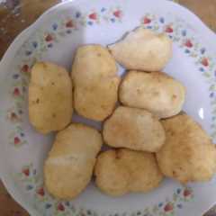 A picture of Uli goreng tepung ketan.