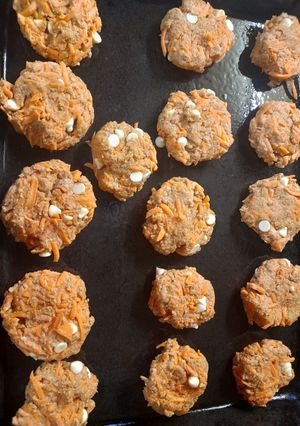 Una foto de Carrot cookies para la Mabel práctica!
