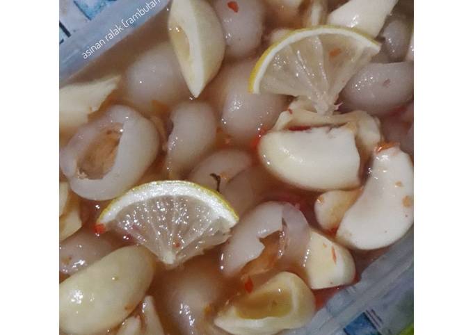 Resep Asinan ralak (rambutan salak) Anti Gagal