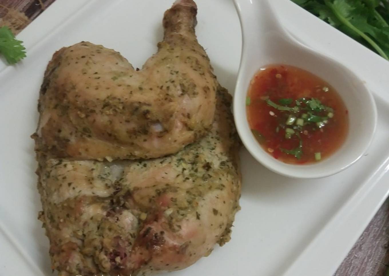 Ayam bakar dengan ketumbar