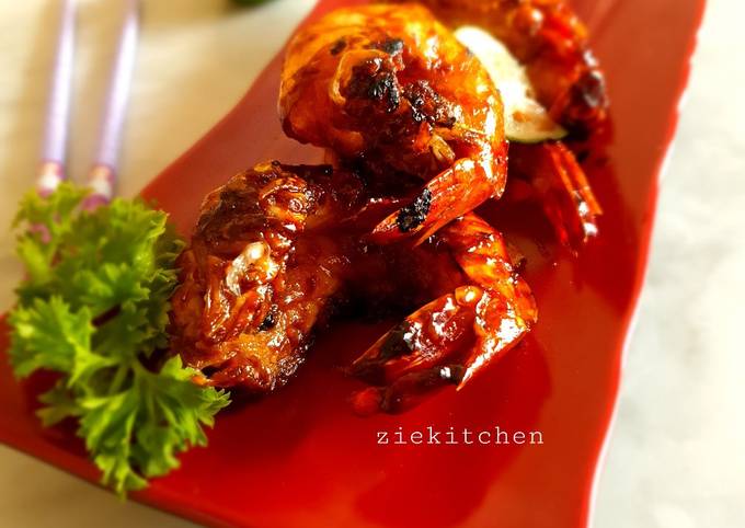 Udang bakar saus madu