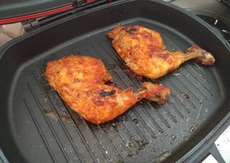 Bagaimana Membuat Ayam bakar teflon, Enak Banget