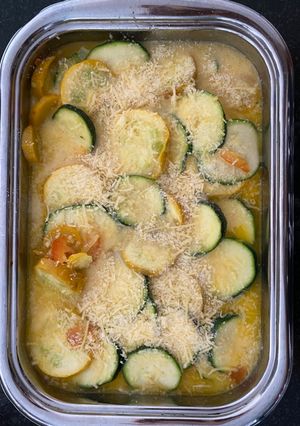 Una foto de Torta de zucchini sin harina