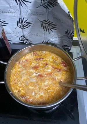 Hình của món Canh cà chua trứng.