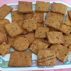 A picture of Healthy Wheat Masala Crackers.
