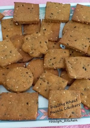A picture of Healthy Wheat Masala Crackers.