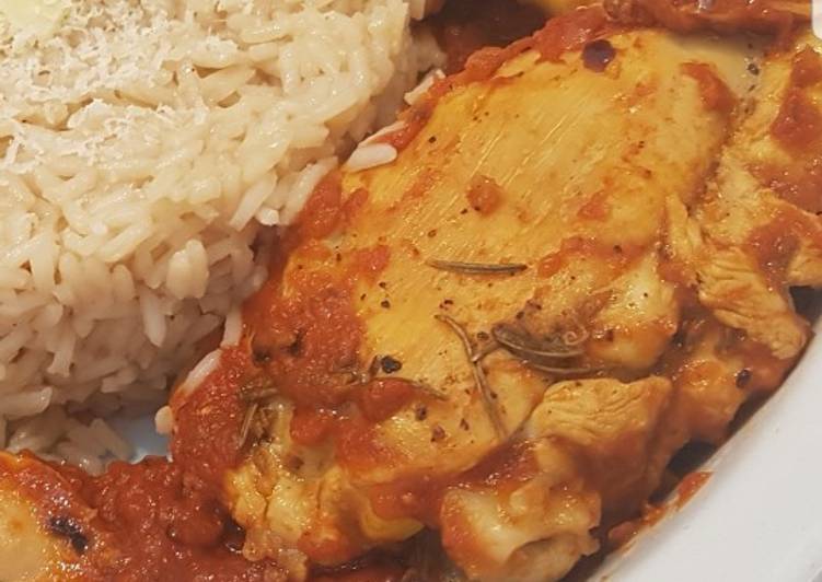 Pollo marinato con salsa piccante