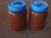 Una foto de salsa de tomate