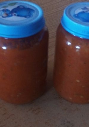 Una foto de Salsa de tomate casera (para conserva)