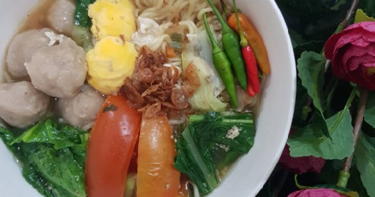 Resep Mie Kuah Bakso Telur Oleh Diana Sri Rahayu Cookpad