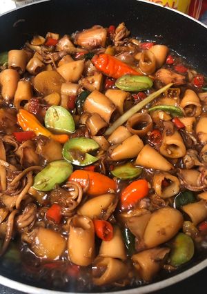 Foto resep Cumi asin pelangi