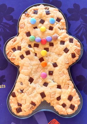 Une photo de Cookie mannele aux deux chocolats